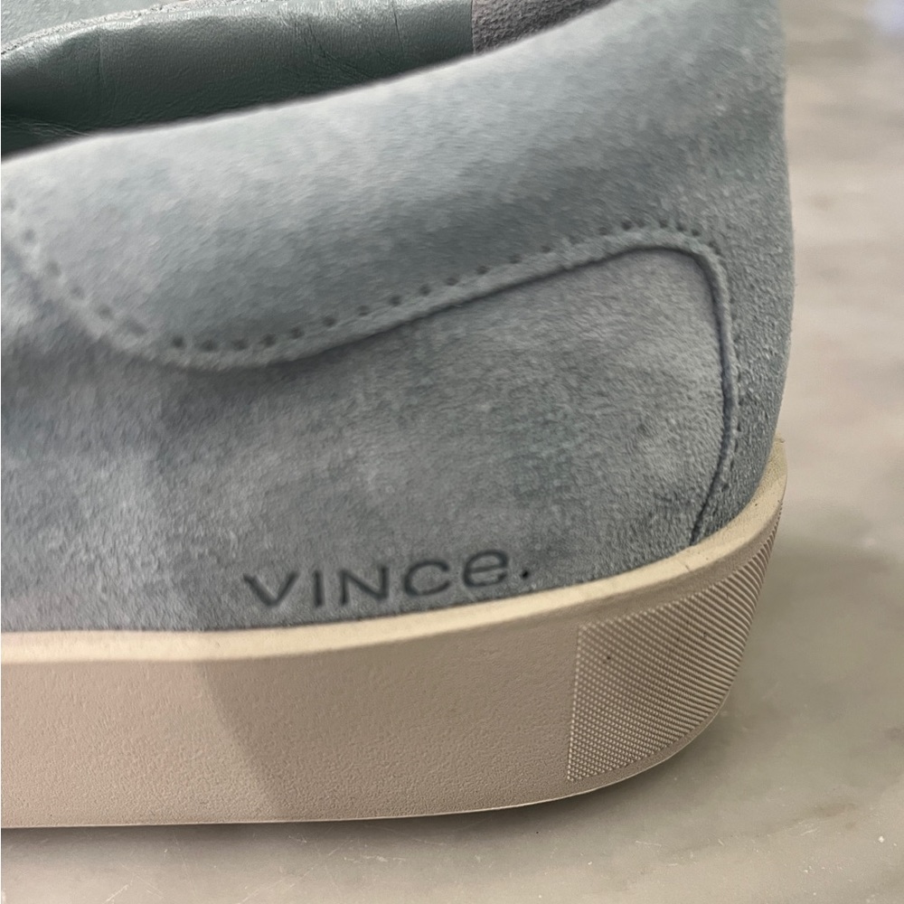 Vince Ginelle Pale Turquoise Slip-On Sneakers Size 9.5 - Picture 3 of 8